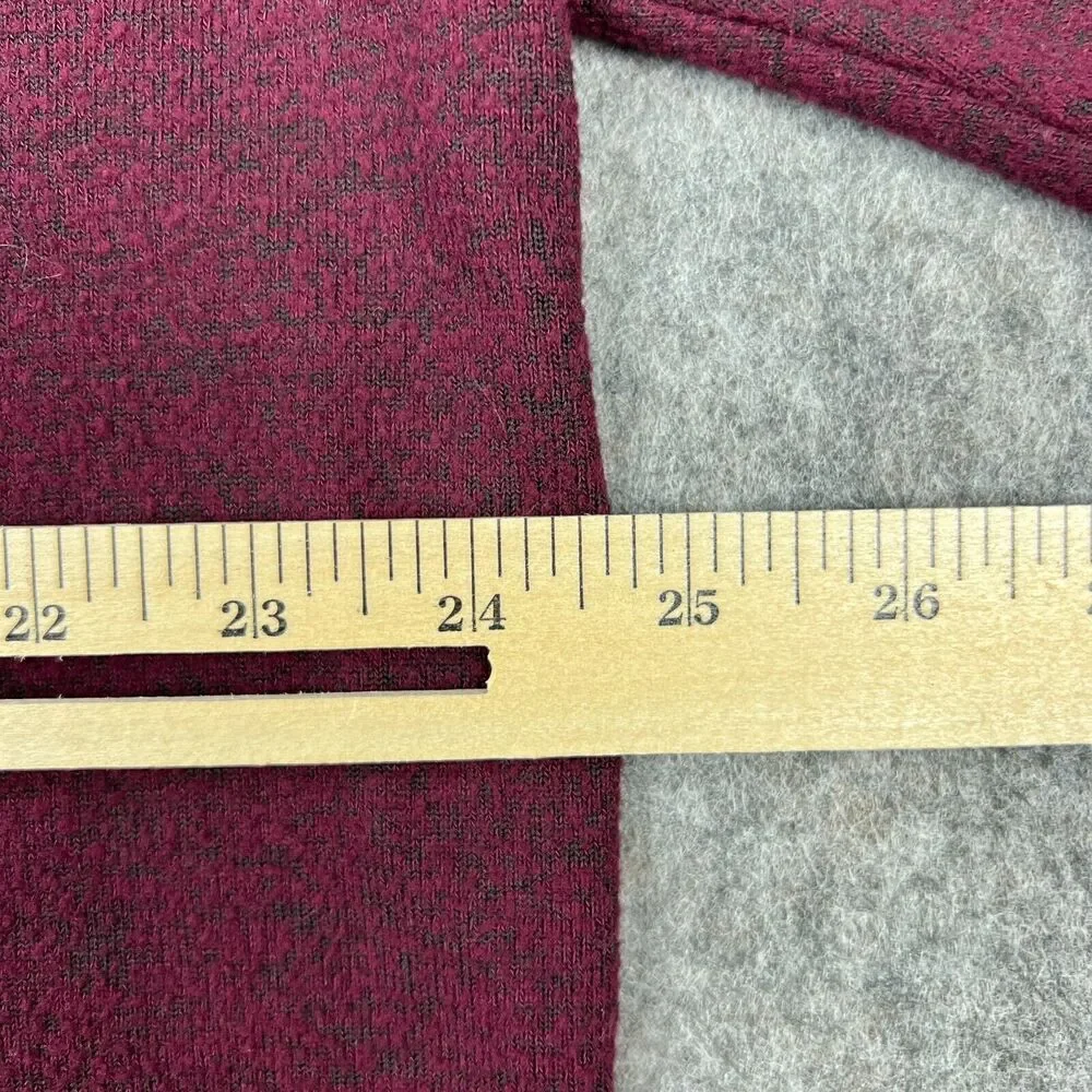 Lucky Brand Sweater Womens 2X XXL Purple Red Wine Long Sleeve‎ V Neck Pullover